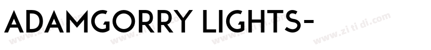 AdamGorry Lights字体转换